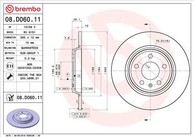 BREMBO 08.D060.11 EAN: 8020584233993.