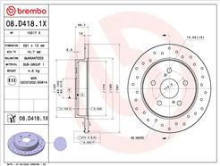 BREMBO 08.D418.1X