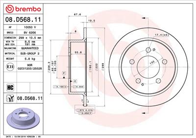 BREMBO 08.D568.11 EAN: 8020584317297.