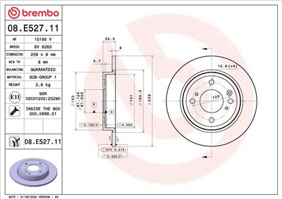 BREMBO 09.E528.11 EAN: 8020584320679.