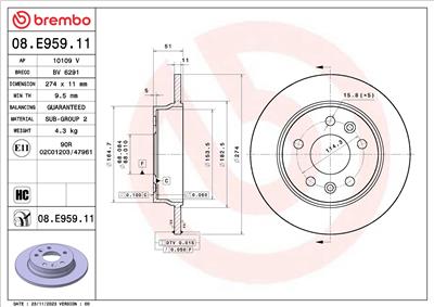 BREMBO 08.E959.11
