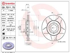 BREMBO 09.7011.75