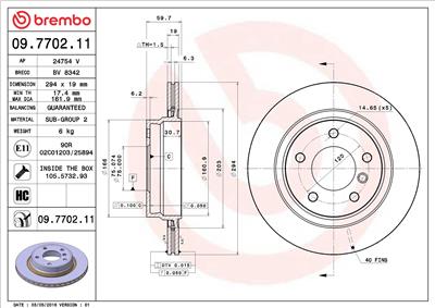BREMBO 09.7702.11 EAN: 8020584014677.