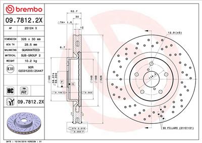 BREMBO 09.7812.2X EAN: 8020584217740.