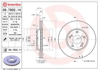 BREMBO 09.7932.11 EAN: 8020584031186.