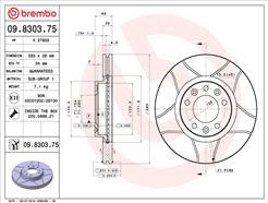 BREMBO 09.8303.75