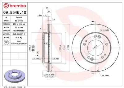 BREMBO 09.8546.10 EAN: 8020584854617.