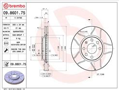 BREMBO 09.8601.75
