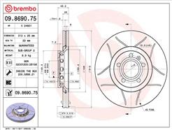 BREMBO 09.8690.75