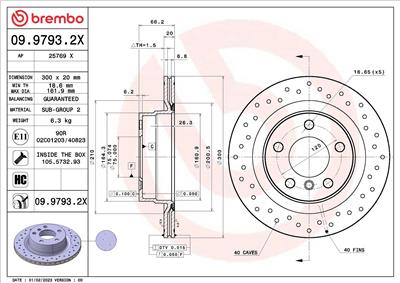 BREMBO 09.9793.2X EAN: 8020584322857.