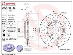 BREMBO 09.A758.1X