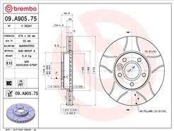 BREMBO 09.A905.75