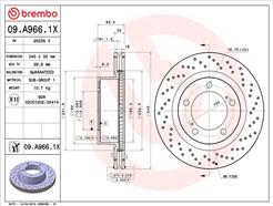 BREMBO 09.A966.1X