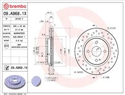 BREMBO 09.A968.1X