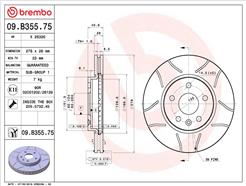BREMBO 09.B355.75