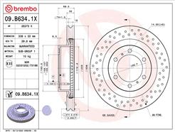 BREMBO 09.B634.1X