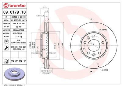 BREMBO 09.C179.11 EAN: 8020584221105.