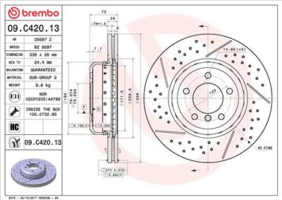 BREMBO 09.C420.13 EAN: 8020584226391.