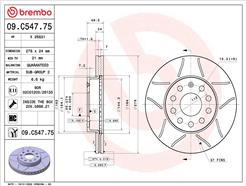 BREMBO 09.C547.75