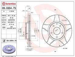 BREMBO 09.C654.75
