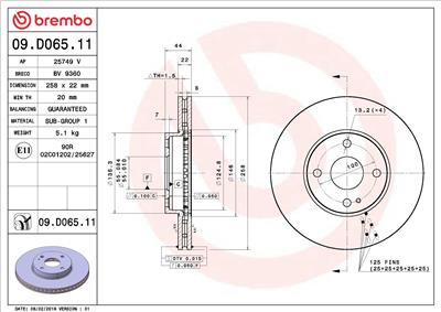 BREMBO 09.D065.11 EAN: 8020584236222.