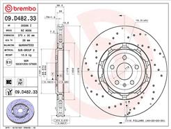 BREMBO 09.D482.33