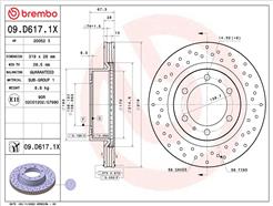 BREMBO 09.D617.1X