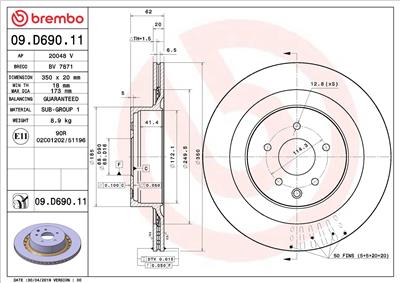 BREMBO 09.D690.11 EAN: 8020584237816.