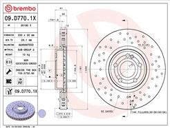 BREMBO 09.D770.1X