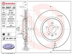 BREMBO 09.D807.23