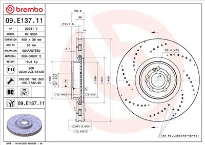 BREMBO 09.E137.11 EAN: 8020584313541.