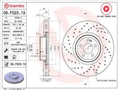 BREMBO 09.F523.13