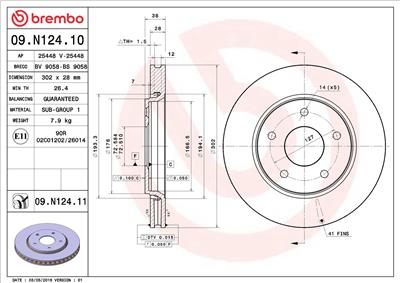 BREMBO 09.N124.11 EAN: 8020584031513.