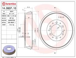 BREMBO 14.D637.10