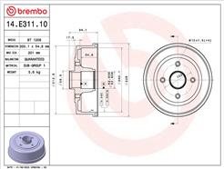 BREMBO 14.E311.10