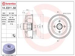 BREMBO 14.E311.50