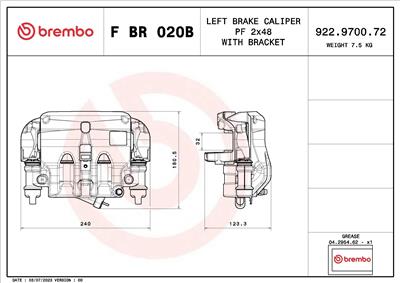 BREMBO F BR 020B