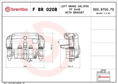 BREMBO F BR 020B
