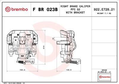 BREMBO F BR 023B EAN: 8020584548271.