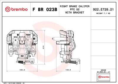 BREMBO F BR 023B EAN: 8020584548271.