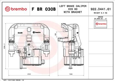 BREMBO F BR 030B