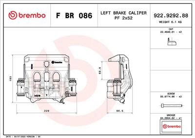 BREMBO F BR 086