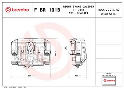 BREMBO F BR 101B EAN: 8020584551561.