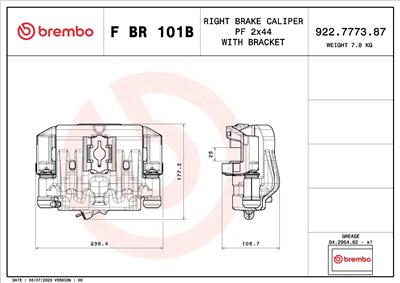 BREMBO F BR 101B EAN: 8020584551561.