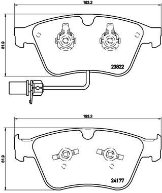 BREMBO P 05 003 Číslo výrobce: 24177. EAN: 8020584102633.
