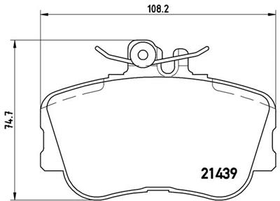 BREMBO P 06 017 Číslo výrobce: 21439. EAN: 8020584050170.