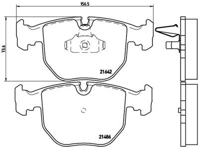 BREMBO P 06 021 Číslo výrobce: 21642. EAN: 8020584050217.