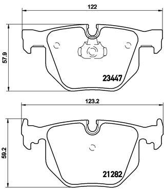 BREMBO P 06 029 Číslo výrobce: 23447. EAN: 8020584050293.