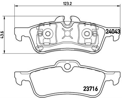 BREMBO P 06 032 Číslo výrobce: 24043. EAN: 8020584050323.