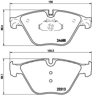 BREMBO P 06 074 Číslo výrobce: 24688. EAN: 8020584102688.